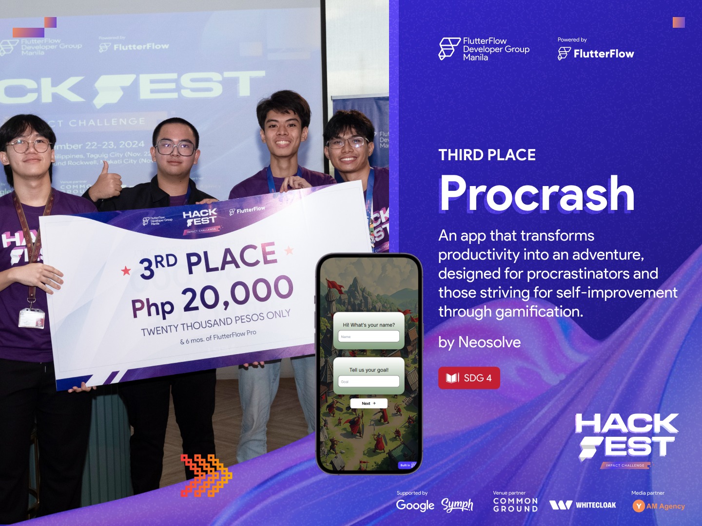 Presenting at Flutterflow Hackfest 2024